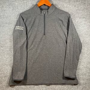 Peter Millar Perth Performance Pullover Women's XL Gray 1/4 Zip Ragland Sleeve